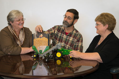 left to right, Annette Greer, Research Associate Professor, Dept. of Ethics and Interdisciplinary Studies, Lamar Graft, Associate Director, and Robin Tutor-Marcom, Director, NC Agromedicine Institute.